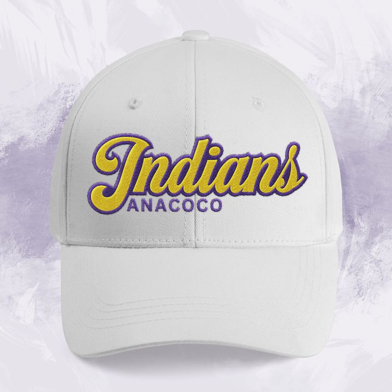 Anacoco Indians Baseball Embroidered Cap