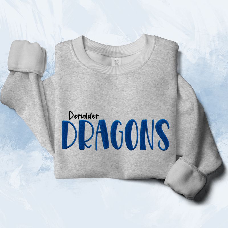 Deridder Dragons Embroidered Lightweight Sweatshirt